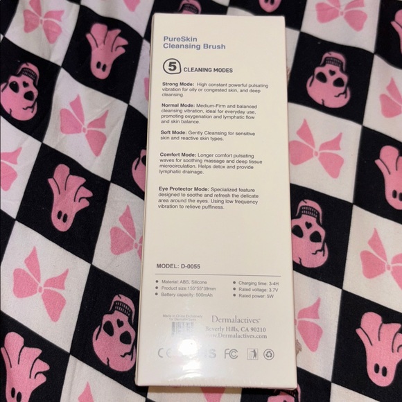 Dermalactives PureSkin + Cleansing Brush Blue Silicone with 5 Cleaning Modes - Picture 3 of 9